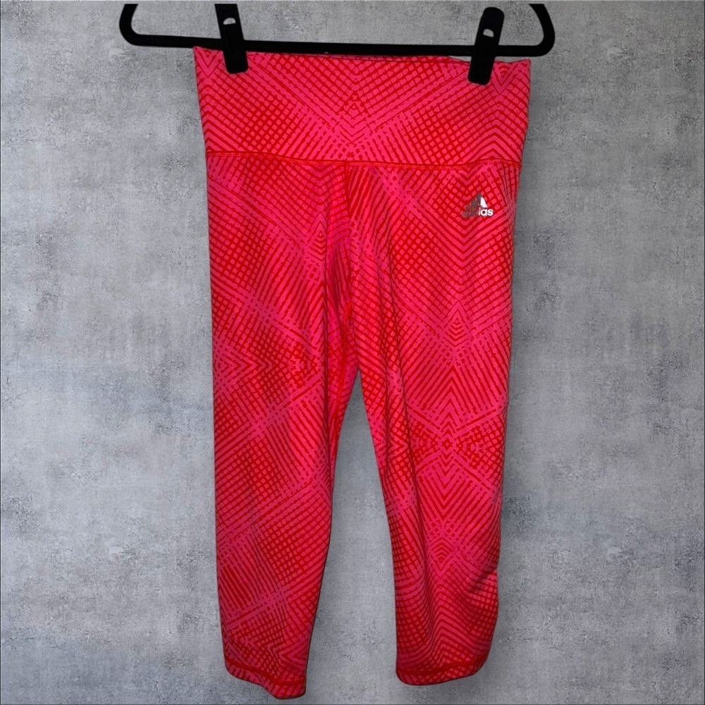 Adidas Kids‎ Red Patterned Leggings